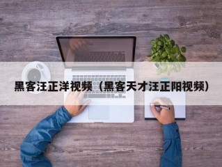 黑客汪正洋视频（黑客天才汪正阳视频）