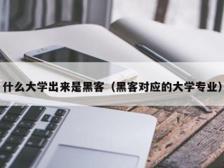 什么大学出来是黑客（黑客对应的大学专业）