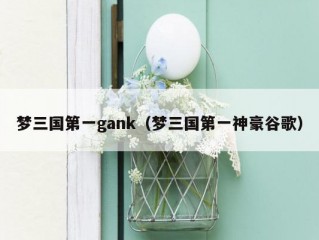 梦三国第一gank（梦三国第一神豪谷歌）