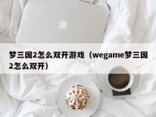 梦三国2怎么双开游戏（wegame梦三国2怎么双开）