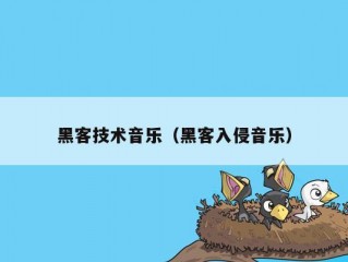 黑客技术音乐（黑客入侵音乐）