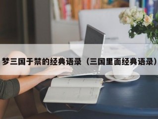 梦三国于禁的经典语录（三国里面经典语录）