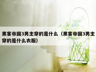 黑客帝国3男主穿的是什么（黑客帝国3男主穿的是什么衣服）