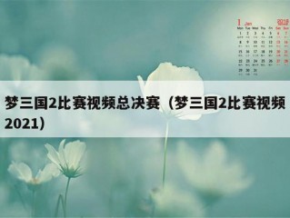 梦三国2比赛视频总决赛（梦三国2比赛视频2021）