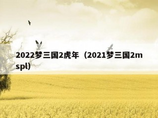 2022梦三国2虎年（2021梦三国2mspl）