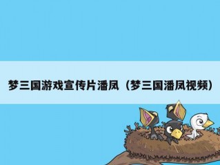 梦三国游戏宣传片潘凤（梦三国潘凤视频）