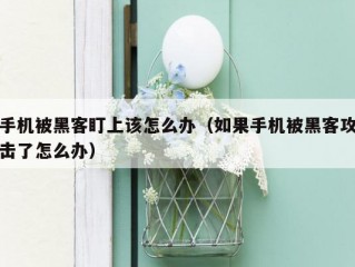 手机被黑客盯上该怎么办（如果手机被黑客攻击了怎么办）