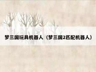 梦三国玩具机器人（梦三国2匹配机器人）