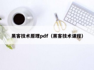 黑客技术原理pdf（黑客技术课程）