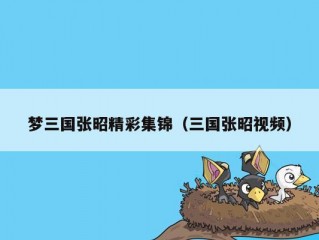 梦三国张昭精彩集锦（三国张昭视频）