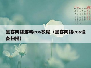 黑客网络游戏eos教程（黑客网络eos设备扫描）