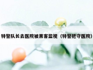 特警队长去医院被黑客监视（特警把守医院）