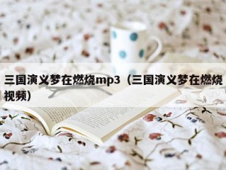 三国演义梦在燃烧mp3（三国演义梦在燃烧视频）