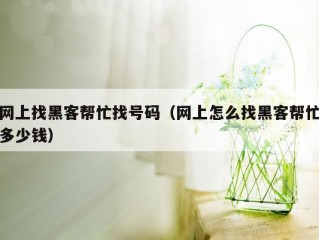 网上找黑客帮忙找号码（网上怎么找黑客帮忙多少钱）